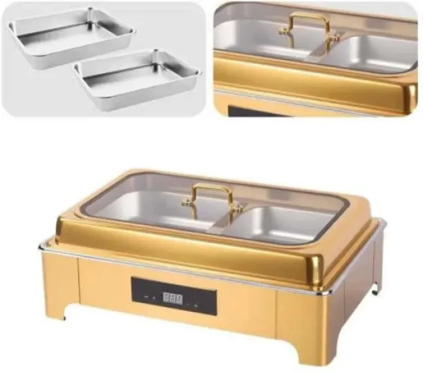 Modern Chafing Dish Electric Warmer Hotel Restaurant Use 15 l Double Pan