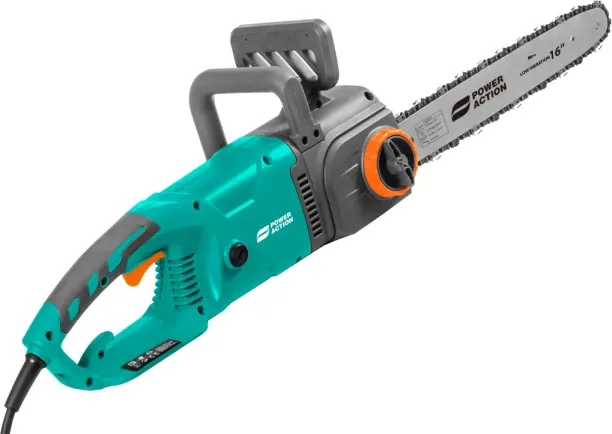 Power Action Electric Chainsaw 2400W Powerful with 40cm Guide Bar Corded Chainsaw