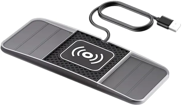 Liuyifei 20W Qi Wireless Car Charging Pad, Non-Slip Dual Groove Car Wireless Charger Mat, Universal…