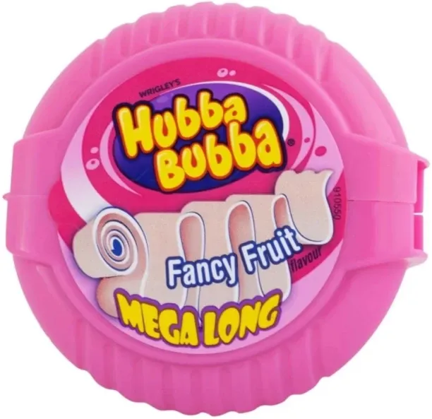 HUBBA BUBBA GUM TAPE BUBBLE GUM FANCY FRUIT Chewing Gum