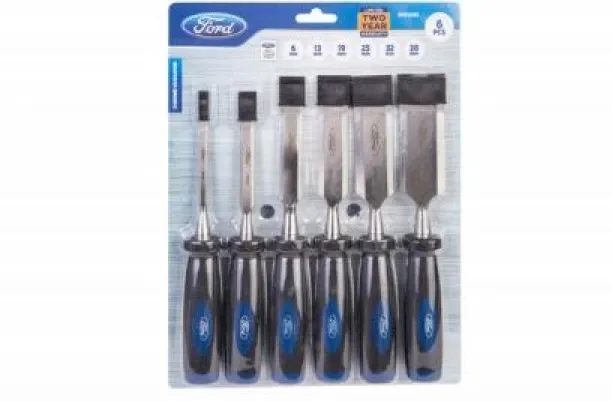 Ford Ford 6PC Chisel Set Home & Professional Bevel Chisel Set