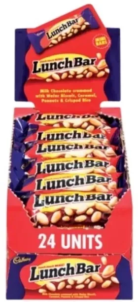 cadbury LunchBar-Mini-24PK Milk Chocolate Bars