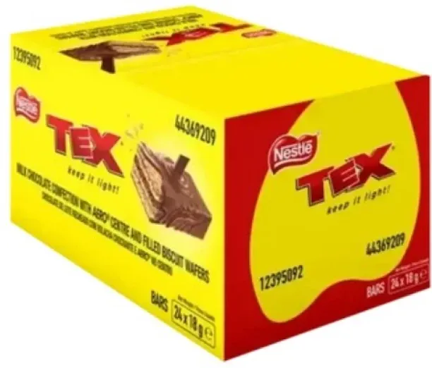 Nestlé Tex Milk Chocolate Bar Milk Chocolate Bars