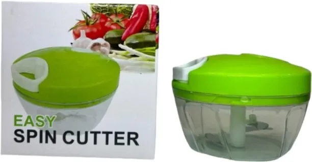 Generic Easy Spin Cutter Vegetable & Fruit Plastic Chopper