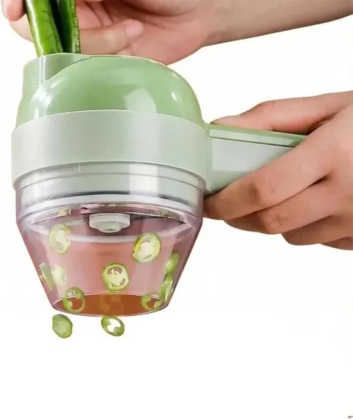 LIUHUI Multi functional electric vegetable slicer, four in one vegetable slicer, mini garlic choppe…