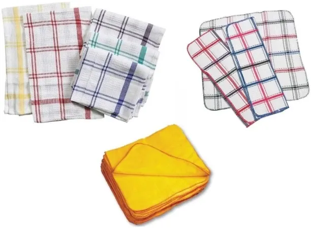 Towel King Towel King Dish Clothes-Waffle Swabs and Yellow Duster Cloth Combo - 20 Pack Wet and Dry…