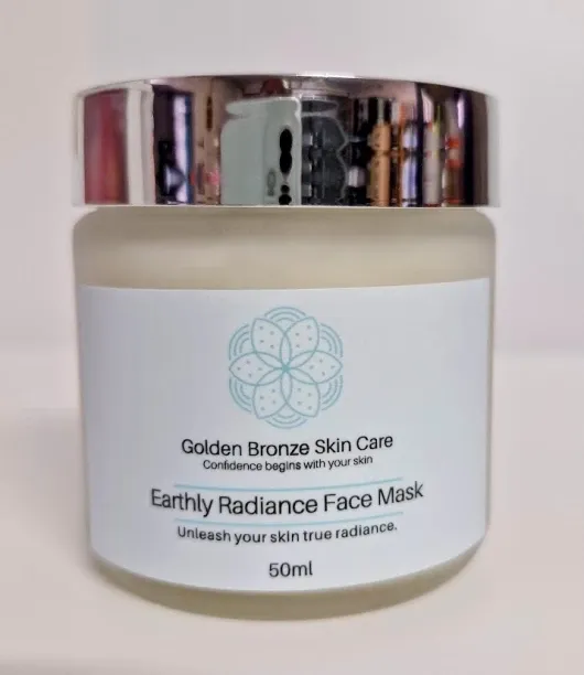 golden bronze skincare Earthly Radiant Face Mask