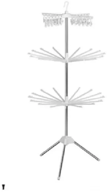 Top sale trader Steel Floor Cloth Dryer Stand Portable 3-Tier Clothes Drying Rack