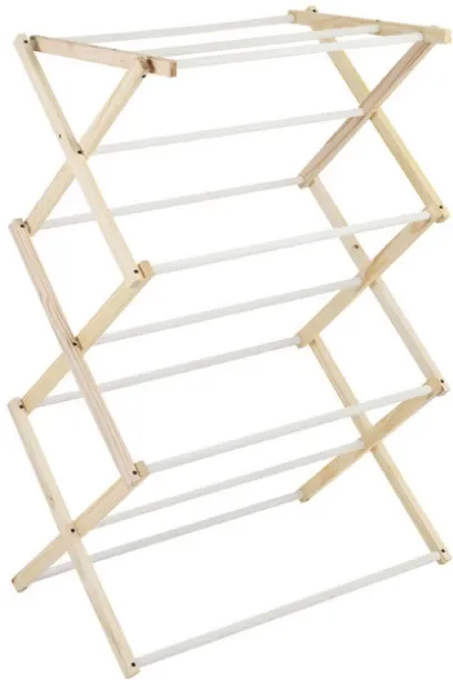 Unique Deluxe Clothes Horse Wooden Clothesline