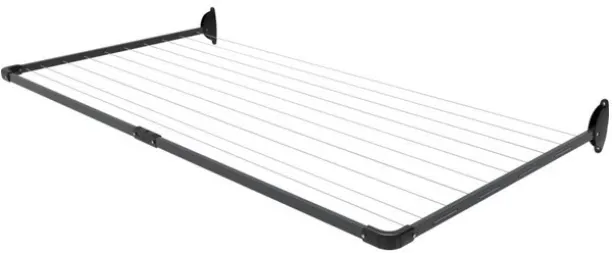 Unique 10 Line Single Fold Wall Mounted Clothes Washline CLFDSG Aluminium Clothesline