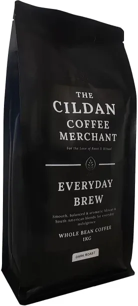 Cildan Coffee Merchant Everyday Brew Dark Roast Whole Coffee Beans Coffee Beans