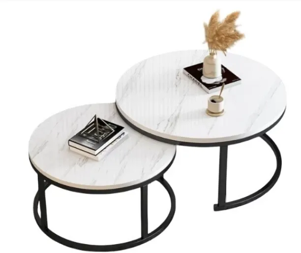 Premium Solid Wood Round Coffee Table