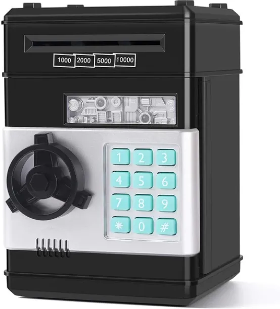 Topika Kids ATM-Style Piggy Bank with Password Lock, Coin & Cash Slot Coin Bank