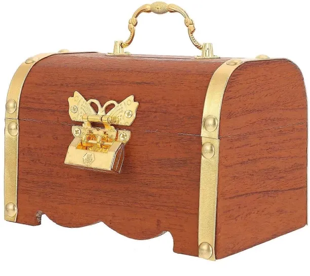Max Chocolate Plastic Coin Box with Lock for Home Storing Dustproof and Moistureproof 1pc Coin Bank