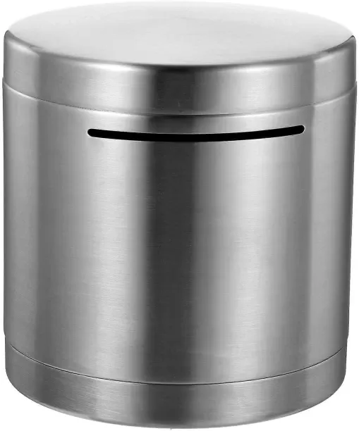 Max Stainless Steel Piggy Bank for Coin Storage Large Capacity Money Saving Box for Teaching Saving…