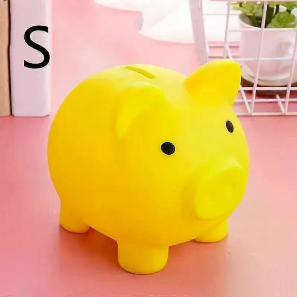Max (yellow 10.5x8x9.5CM)Kids Toys Children Money Saving Box Money Boxes Bank Piggy Home Decor Mone…