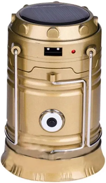 Max (US-Gold)Multi-functional Outdoor Camping Light Rechargeable Portable Solar Camping La Coin Bank