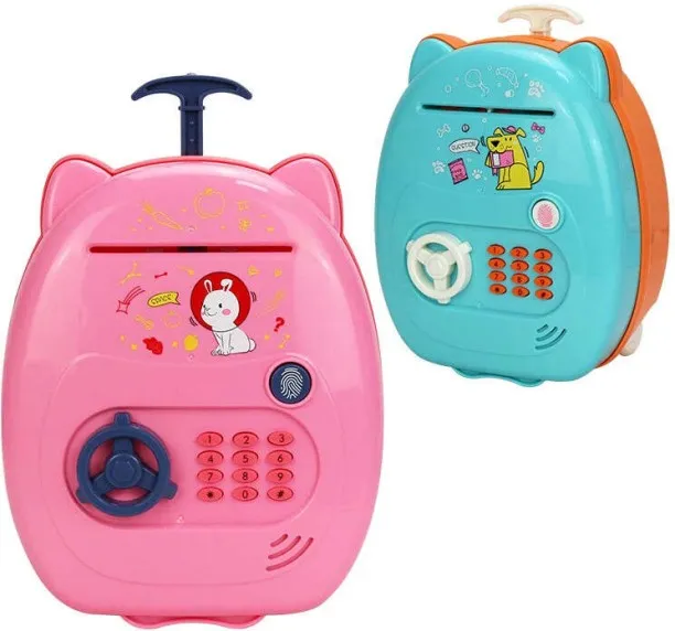 Piggy Bank ATM Money Safe Box Suitcase Design Coin Bank