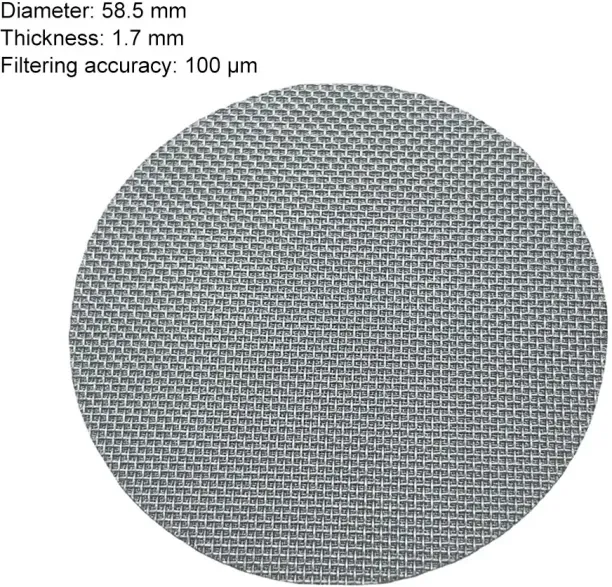 Huanix Coffee accessories Filter Plate Replacement Backflush Filter,58.5mm x1.7mm Strainer