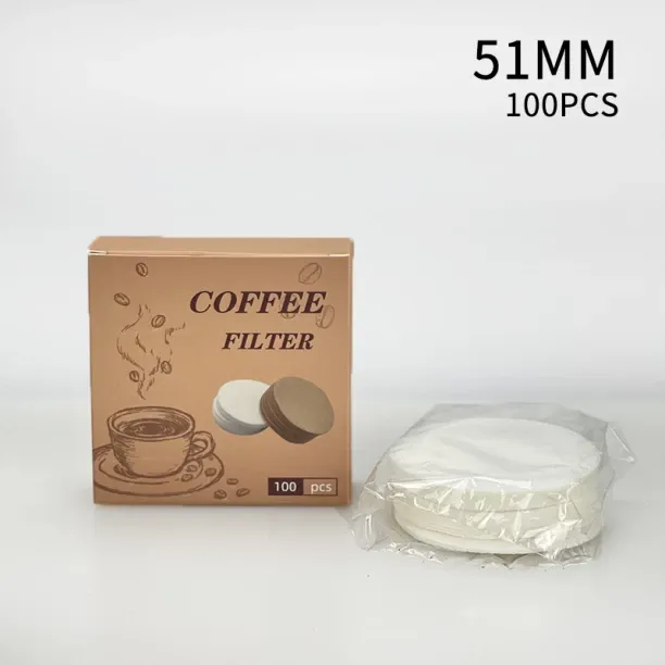 Huanix Coffee accessories Filter Paper Espresso Paper Filters,100PCS 51MM Strainer