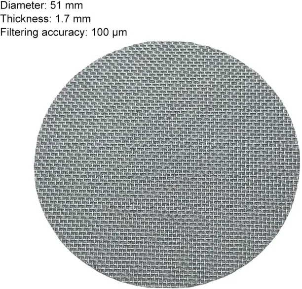 Huanix Coffee accessories Filter Plate Replacement Backflush Filter,51mmx1.7mm Strainer