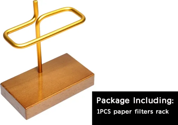 Huanix Coffee accessories Filter Paper Rack Filtering Papers,Wood Color 2 Strainer