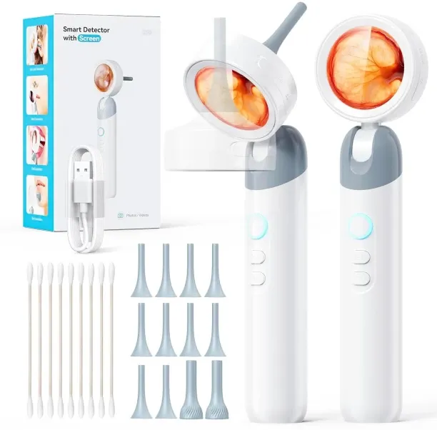 Milky Way Otoscope Ear Camera with 1.38'' Screen Health Care Combo