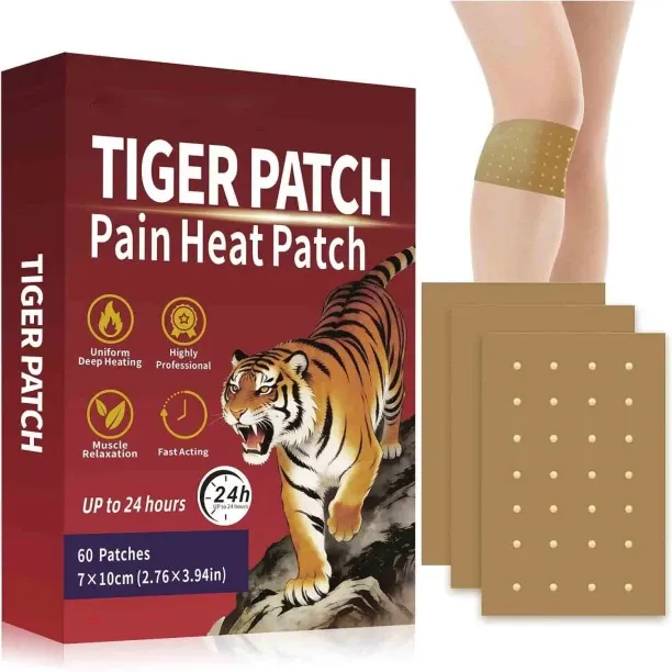 Zuosheng Tiger Patch– 60Pcs Long-Lasting Ultra Strength Heat Patches for Neck Shoulder Knee Back an…