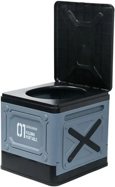 WEIWEISTORE Western One-piece Floor Mount Elongated Commode for Domestic
