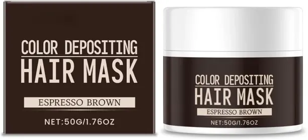 SHIJIN Espresso Brown Color Depositing Hair Mask – Deep Conditioning Treatment for Rich, Natural-Lo…