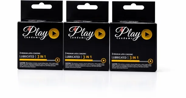 4Play Lubricant Premium Condoms For Men, Women