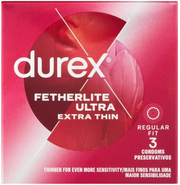 Durex Condoms Fetherlite Ultra Extra Thin Regular Condoms For Men