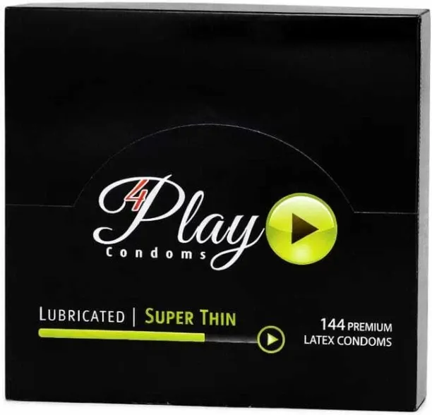 4Play Super Thin Extra Thin Condoms For Men, Women