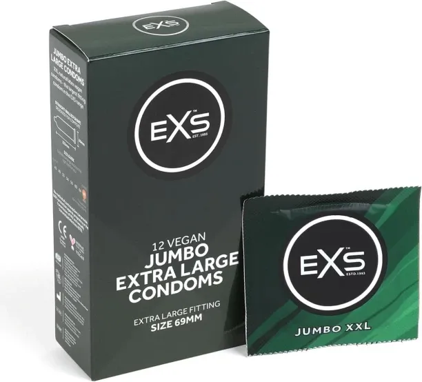 EXS Jumbo Extra Large Regular Regular Condoms For Men