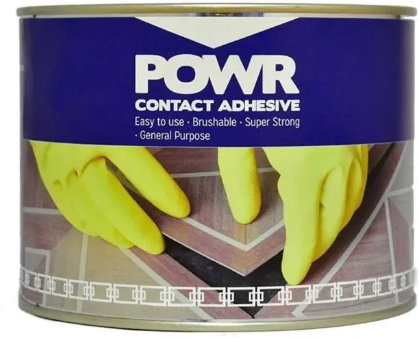 POWR Contact Adhesive 250ml Gel Can Flammable Indoor Contact Cement
