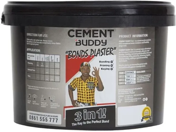 Cement Buddy 3 In 1 Plaster Enhancer Bonding Liquid Gel Bottle Indoor Contact Cement