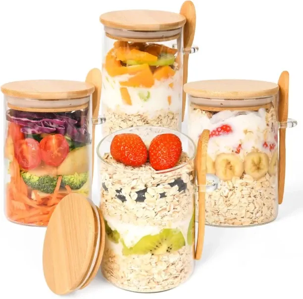 Glass storage container Glass Tea Coffee & Sugar Container  - 280 ml