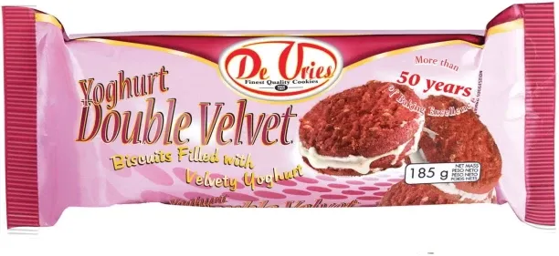 De Vries Yoghurt Double Velvet Cream Filled Biscuit