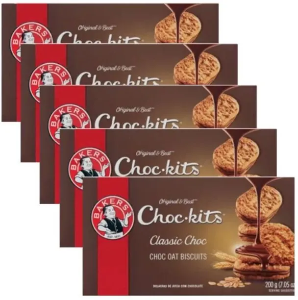 Bakers Choc-kits Classic Oat Biscuits Chocolate Chip Biscuit