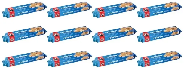 Bakers Topper Vanilla Biscuits – 12 (12 x 125g) Cream Filled Biscuit
