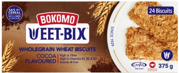 Bokomo Wholegrain Wheat Biscuits High Fiber Biscuit
