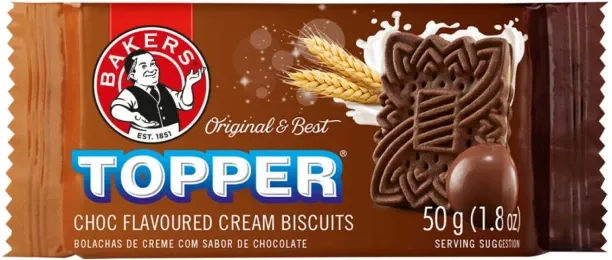 Bakers Topper Choc Flavoured Biscuits Cream Filled Biscuit