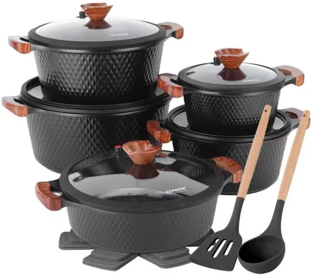 Donnor DN568 Non-Stick Coated Brass Cookware Set