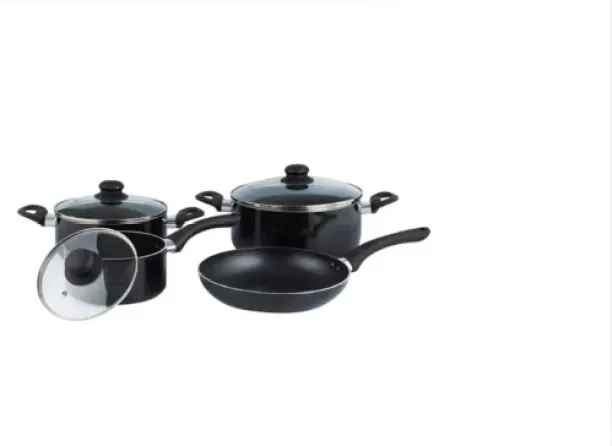 Cookware Carbon Steel 7 Piece Non-Stick Coated Stainless Steel Cookware Set