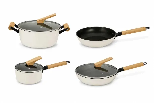 Aiyi Refined iron non-stick cookware set AY129-0014 Non-Stick Coated Aluminium Cookware Set