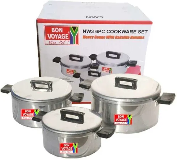 6-Piece Cookware Set NA Stainless Steel Cookware Set