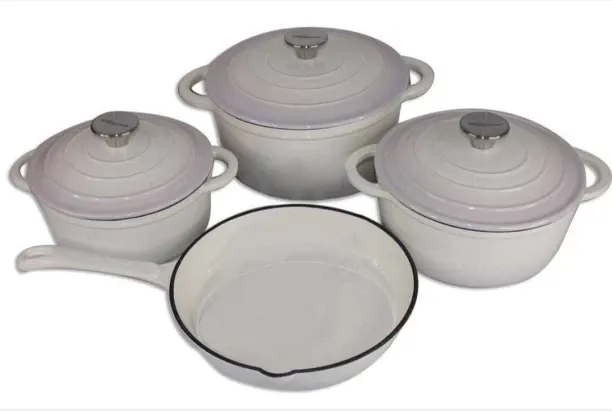 Cast Iron Pots Cookware CI100 Non-Stick Coated Iron Cookware Set