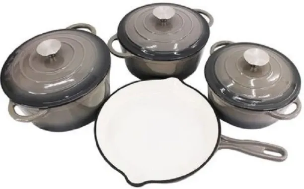 DEALS ONLINE Stunning - 7 Piece New Design Dutch Pot Cookware Sets Cast Iron Cookware Set
