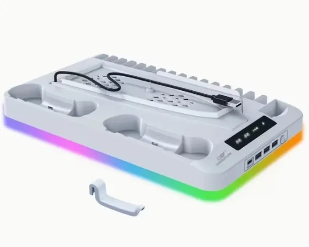 Renzo Auto PS5 Stand with Cooling Charging Base Cooler