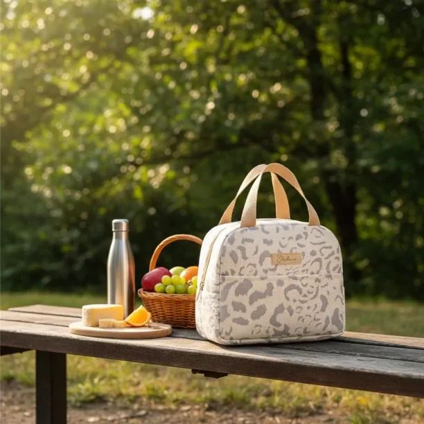 ChilluxLife Leopard Print Insulated Lunch Bag | Eco-Friendly Cooler Tote for Women | Makro Home & L…